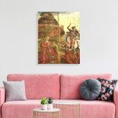 St. George en de Draak Canvas Afdruk (Insitu (Woonkamer))