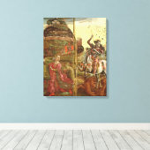 St. George en de Draak Canvas Afdruk (Insitu (Houten vloer))