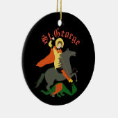 St. George en de Draak Keramisch Ornament (Rechts)