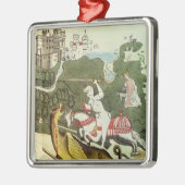 St. George en de Draak Metalen Ornament (Links)