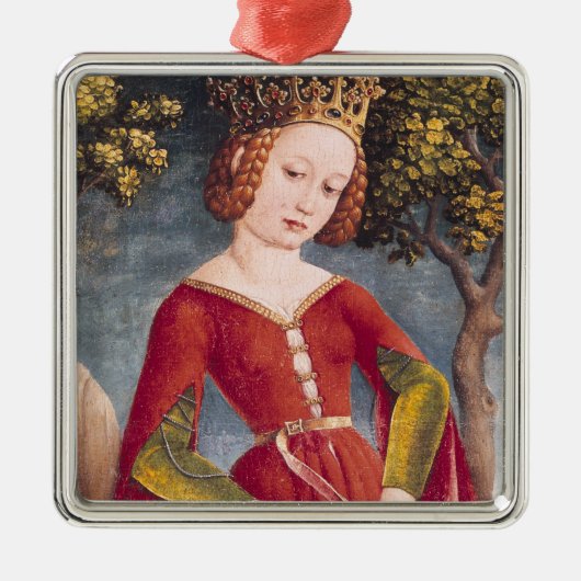 St. George en de Draak Metalen Ornament (Voorkant)