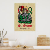St. George en de Draak (Neurenberg) Poster (Keuken)