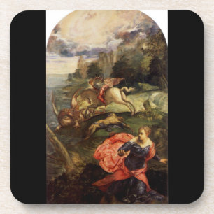St. George en de Draak van Tintoretto Onderzetter