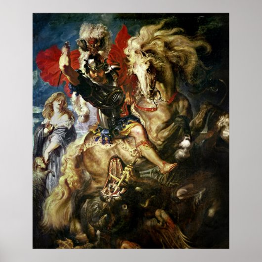 St. George en de Dragon, c.1606 Poster (Voorkant)