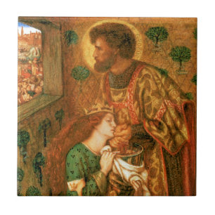 St. George en de prinses Sabra Tegeltje