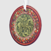 ST.GEORGE EN DRAGON FLORAL CROWN ORNAMENT (voorkant)
