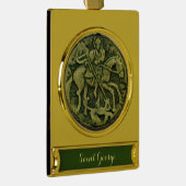 ST.GEORGE EN DRAGON VERGULD BANNER ORNAMENT (Rechts)