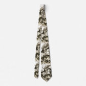 ST. GEORGE EN DRAGON, zwart wit Stropdas (Achterkant)