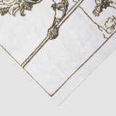 ST. GEORGE EN DRAGON, zwart wit Tissuepapier (Detail)