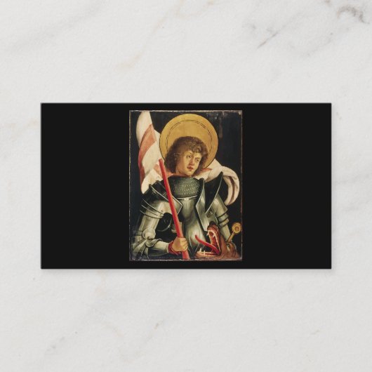 St. George en het Dragon Day Icon Art Knight Catho Visitekaartje (Voorkant)