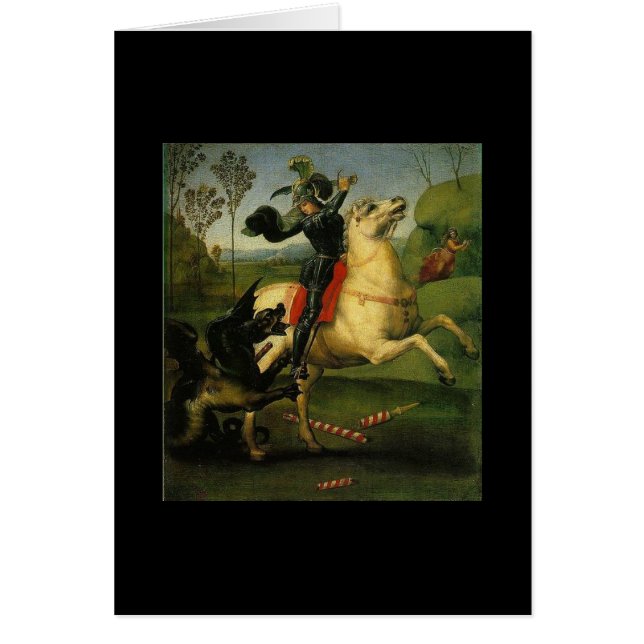 St. George en The Dragon van Raphael (1483-1520) (Voorkant)