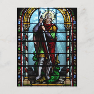 St George et la carte postale du dragon