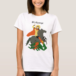 St George et le Dragon Design Ladies T-Shirt