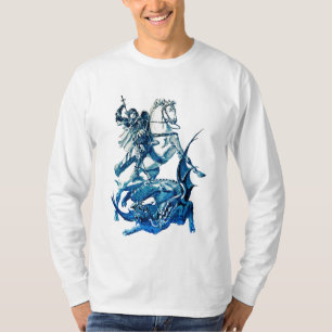 St George Fighting Dragon Saint George en Dragon T-shirt