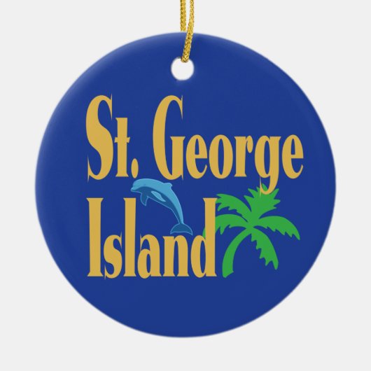 St. George Island Florida Keramisch Ornament (Voorkant)