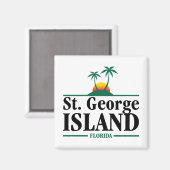 St George Island Florida Magneet (Voorkant / Achterkant)