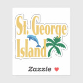 St. George Island Florida Sticker (Vel)