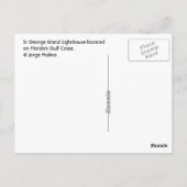 St George Island Lighthouse, Florida Briefkaart (Achterkant)