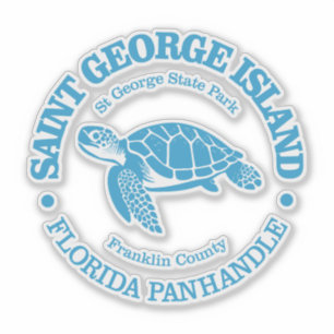 St George Island (zee schildpad) Sticker