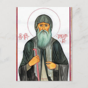 St. George (Johannes) van Georgië Orthodoxe Icoon Briefkaart