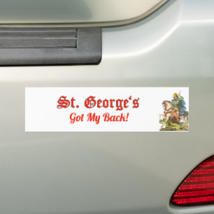 St. George on Horseback (BS 01) Bumpersticker