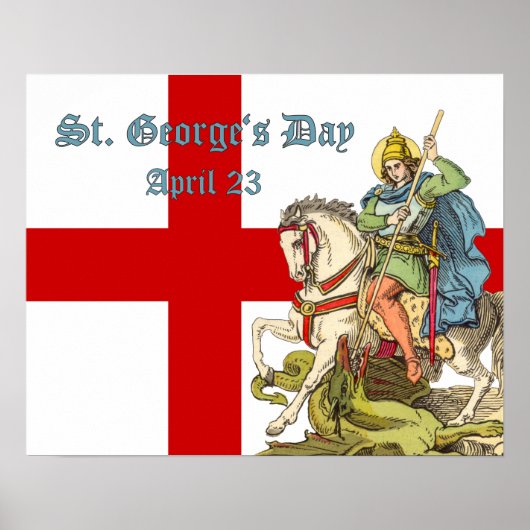 St. George on Horseback (BS 01) Poster (Voorkant)