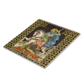 St. George on Horseback (BS 01) Tegeltje (Zijkant)