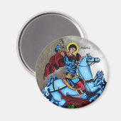 St George Orthodox Icoon Magnet Magneet (Voorkant / Achterkant)