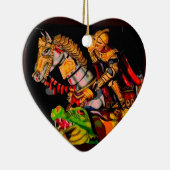 St. George Posterized Keramisch Ornament (Rechts)