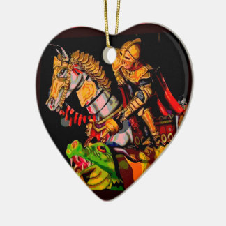 St. George Posterized Keramisch Ornament