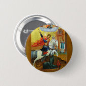 St. George Ronde Button 5,7 Cm (Voorkant /achterkant)