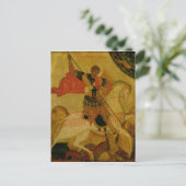 St. George slaapt de draak Briefkaart (Staand voorkant)