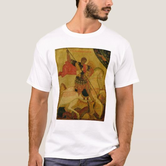 St. George slaapt de draak T-shirt (Voorkant)
