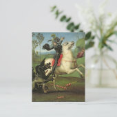 St. George Struggling met de Draak Briefkaart (Staand voorkant)