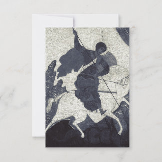 St. George the Victorious B&W Icon Holy Card Bedankkaart