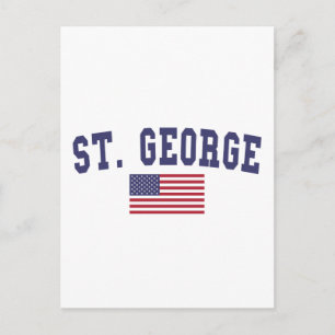 St. George US Flag Briefkaart