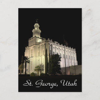 St. George Utah Mormon Temple Briefkaart