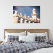St. George Utah Mormon Temple Canvas Afdruk (Insitu (Slaapkamer))