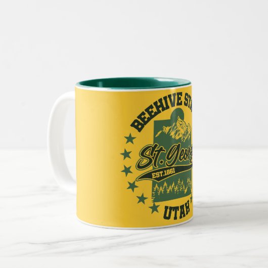 St. George, Utah Tweekleurige Koffiemok (Voorkant links)