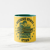 St. George, Utah Tweekleurige Koffiemok (Center)