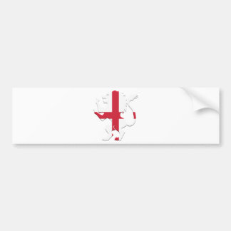 St George's Cross Lion Rampant Bumpersticker