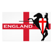 St. George's Day England Flag Art Poster (Voorkant)