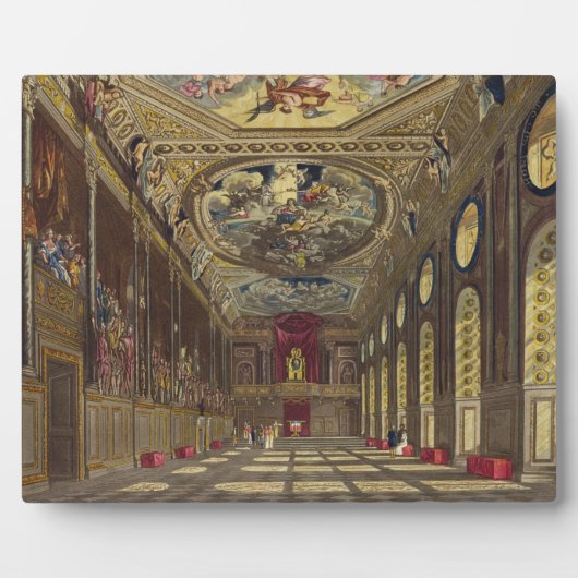 St. George's Hall, Windsor Castle, uit 'Royal Res' Fotoplaat (Voorkant)