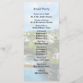 St. George's Harbour, Bermuda Wedding Programme Programma (Achterkant)
