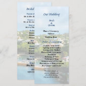 St. George's Harbour, Bermuda Wedding Programme Programma (Voorkant / Achterkant)