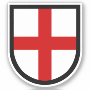 St. George's Shield - 1-up Contour Sticker
