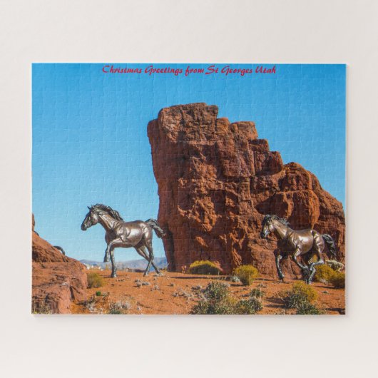 St Georges Utah. kerstcadeautjes Legpuzzel (Horizontaal)
