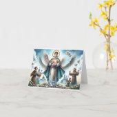 St. Gerard Majella-Patron Saint van TTC Kaart (Gele Bloem)