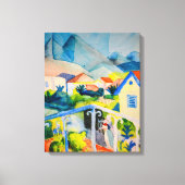 St Germain bij Tunis | Auguste Macke | Canvas Afdruk (Voorkant)