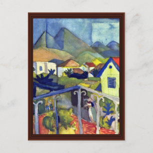 St. Germain in Tunis door Macke August Briefkaart